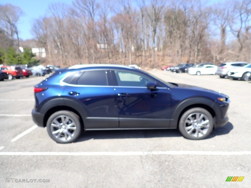 2021 CX-30 Premium AWD - Deep Crystal Blue Mica / Black photo #1