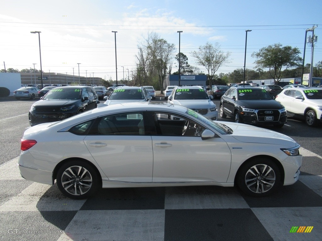 2020 Accord EX-L Hybrid Sedan - Platinum White Pearl / Ivory photo #2