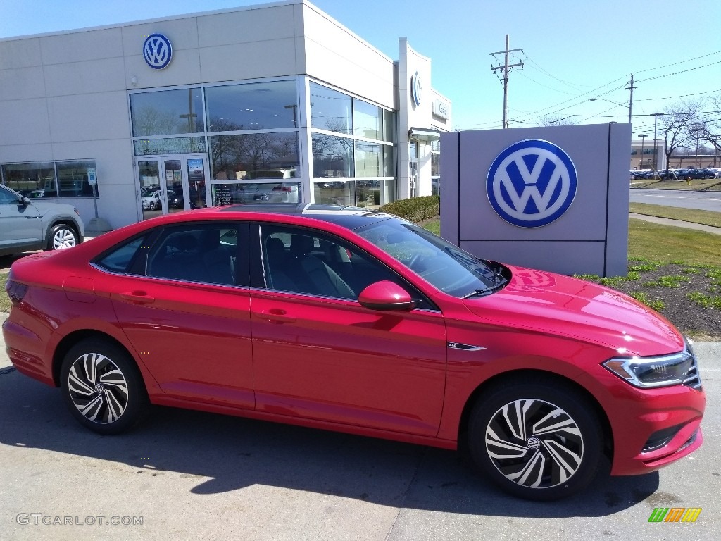 Tornado Red 2021 Volkswagen Jetta SEL Exterior Photo #141455240