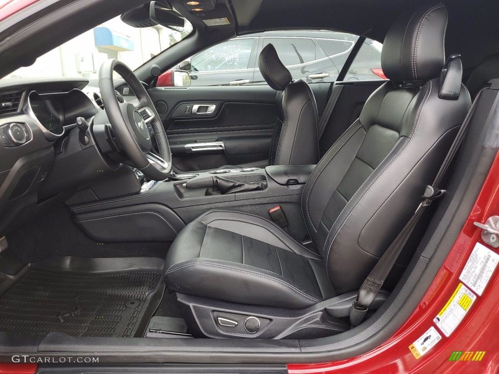 Ebony Interior 2019 Ford Mustang GT Premium Convertible Photo #141455267