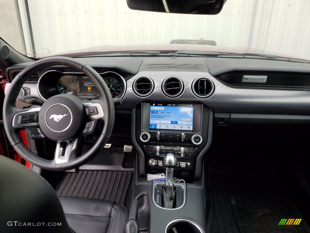 2019 Ford Mustang GT Premium Convertible Ebony Dashboard Photo #141455295