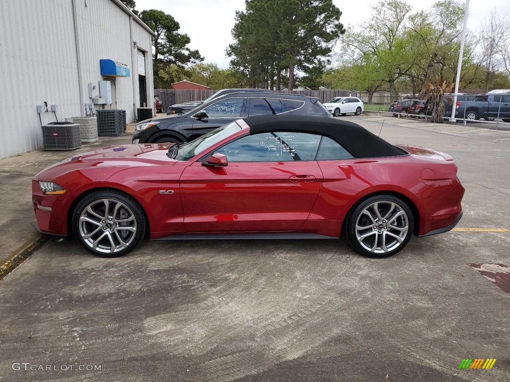 Ruby Red 2019 Ford Mustang GT Premium Convertible Exterior Photo #141455351