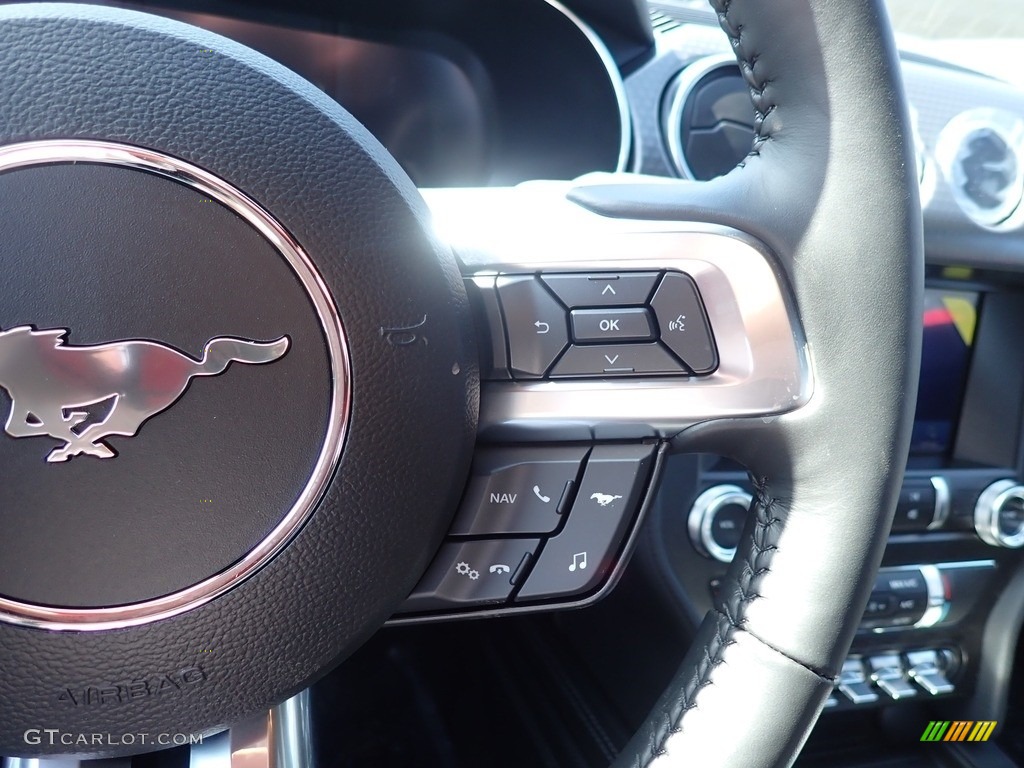 2021 Ford Mustang GT Premium Fastback Ebony/Recaro Leather Trimed Steering Wheel Photo #141455612