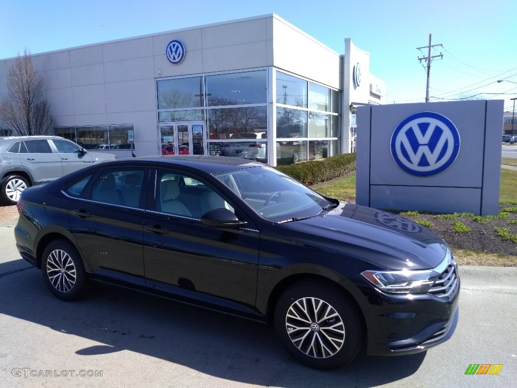 2021 Jetta S - Black Uni / Storm Gray/Black photo #1