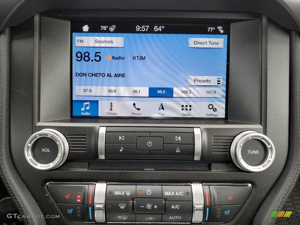 2019 Ford Mustang GT Premium Convertible Controls Photo #141455669