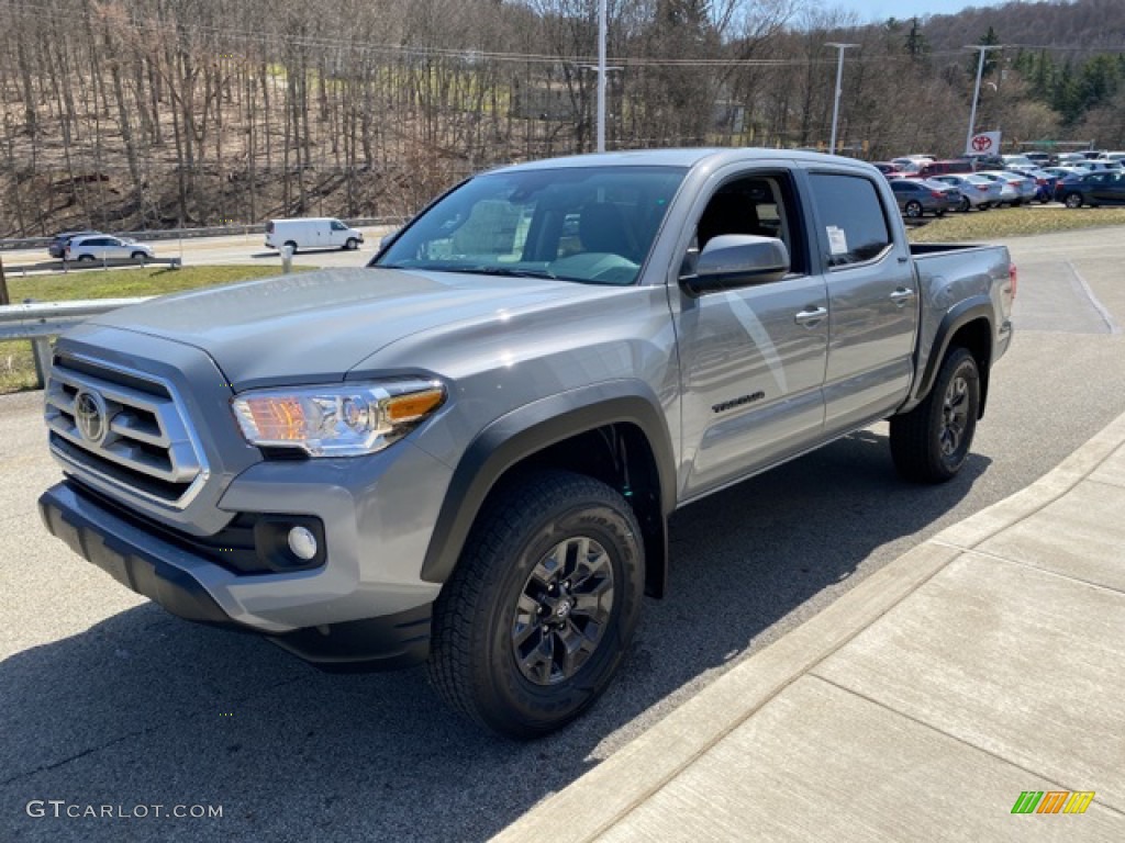 2021 Tacoma SR5 Double Cab 4x4 - Cement / Black photo #12