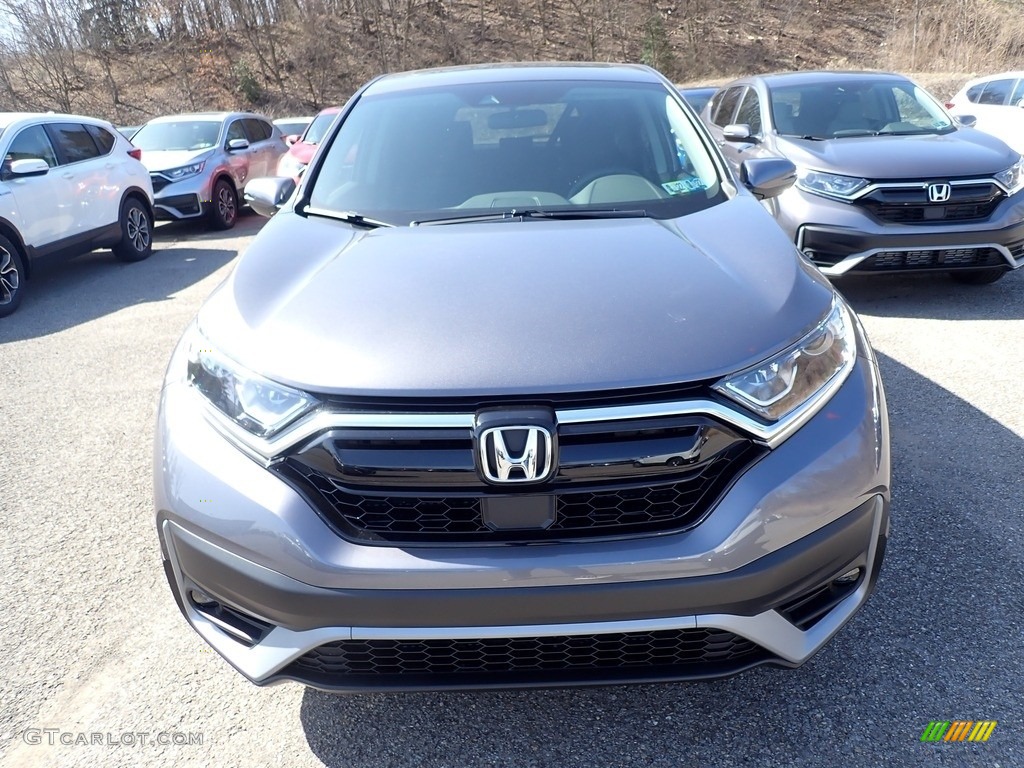 2021 CR-V EX AWD - Modern Steel Metallic / Black photo #3