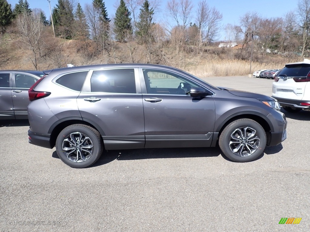 2021 CR-V EX AWD - Modern Steel Metallic / Black photo #7