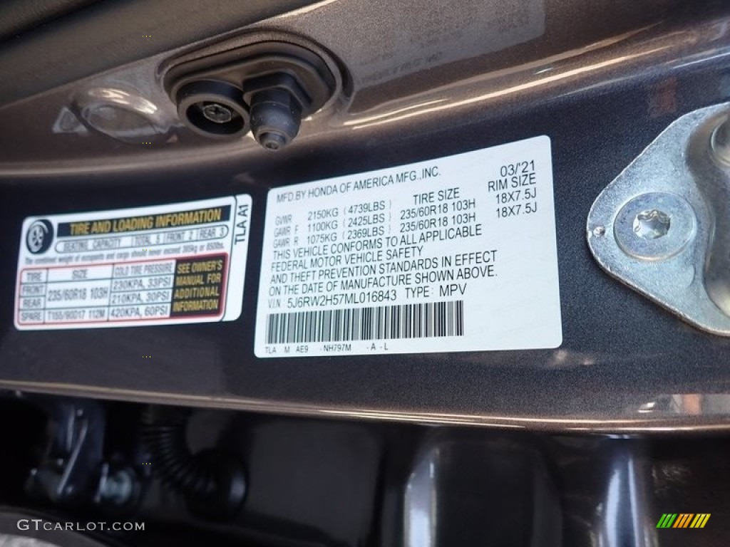 2021 CR-V EX AWD - Modern Steel Metallic / Black photo #13