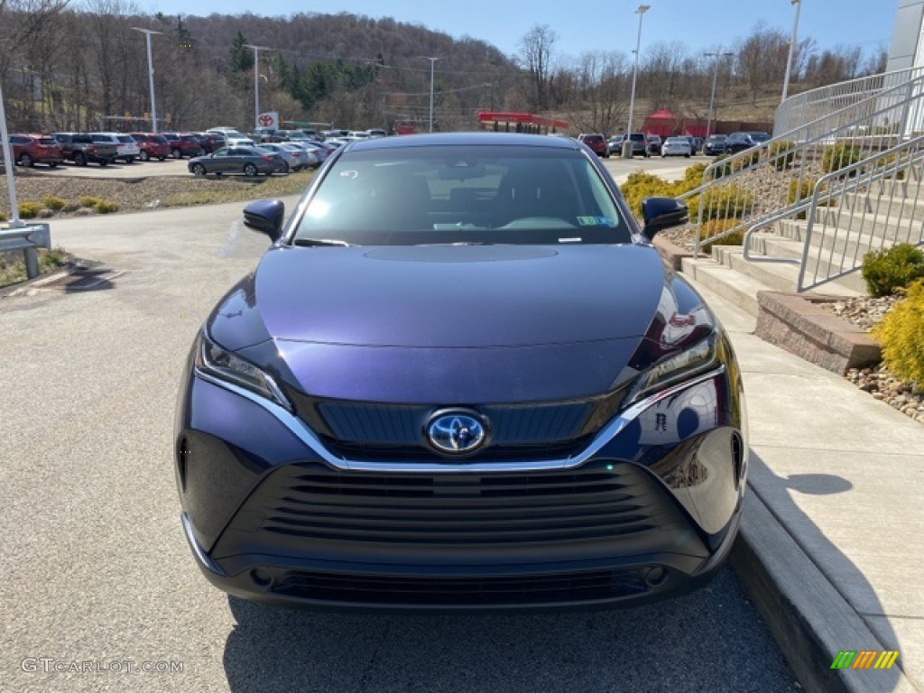 2021 Venza Hybrid LE AWD - Blueprint / Black photo #11