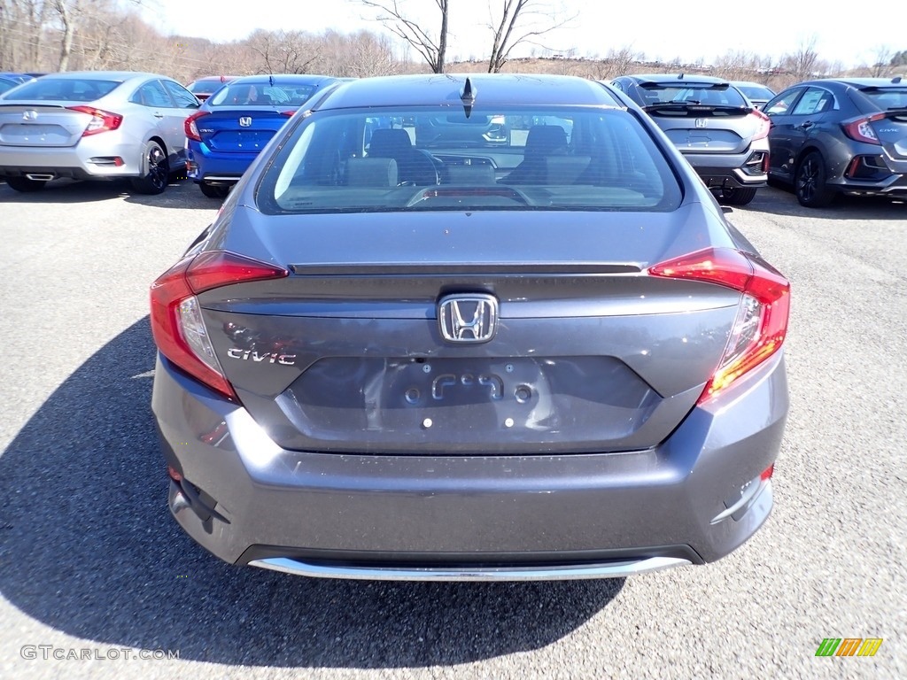 2021 Civic EX Sedan - Modern Steel Metallic / Black photo #3