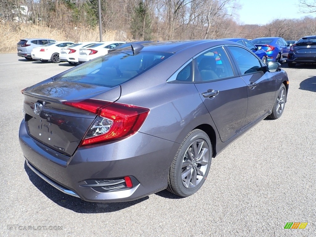 2021 Civic EX Sedan - Modern Steel Metallic / Black photo #4