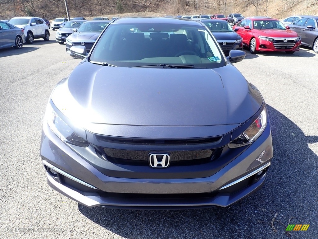 2021 Civic EX Sedan - Modern Steel Metallic / Black photo #6