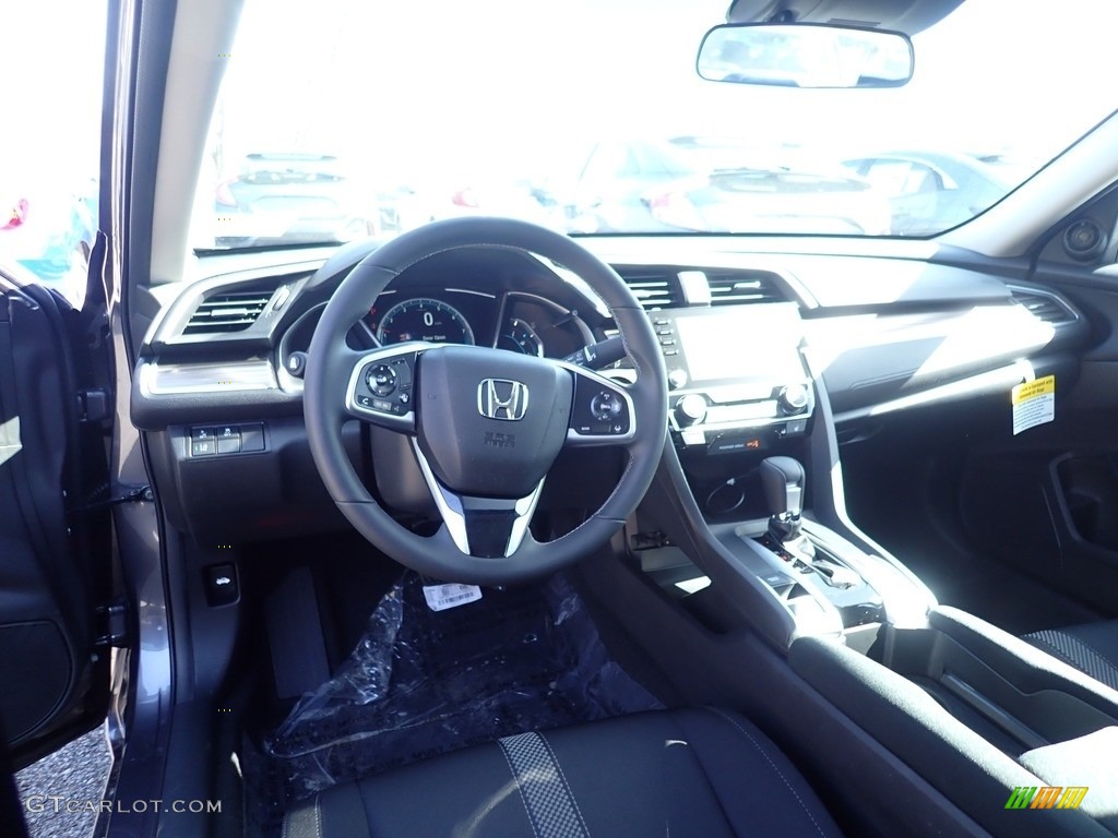 2021 Civic EX Sedan - Modern Steel Metallic / Black photo #10