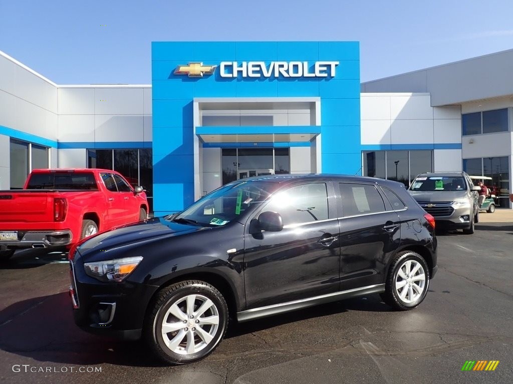 2014 Outlander Sport SE AWD - Labrador Black Pearl / Black photo #1