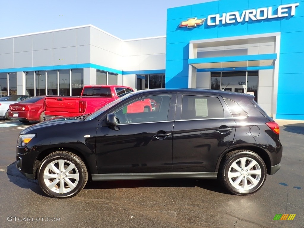 Labrador Black Pearl 2014 Mitsubishi Outlander Sport SE AWD Exterior Photo #141459752