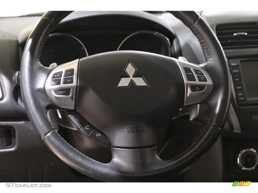 2013 Mitsubishi Outlander Sport LE AWD Black Steering Wheel Photo #141460598