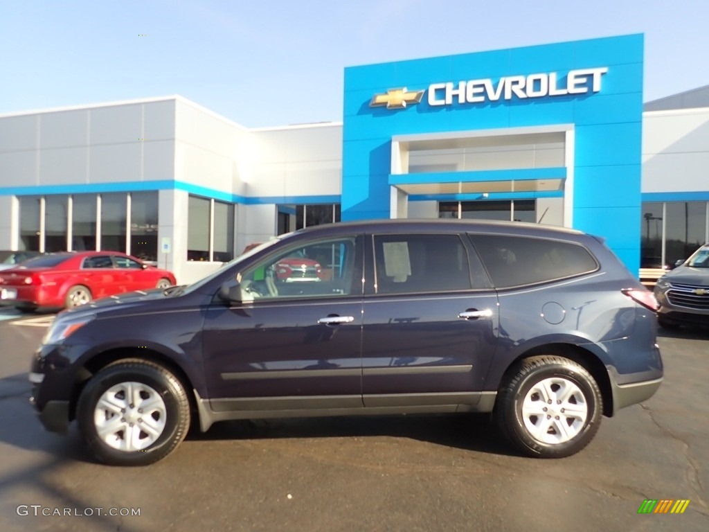 2017 Traverse LS AWD - Blue Velvet Metallic / Dark Titanium/Light Titanium photo #3