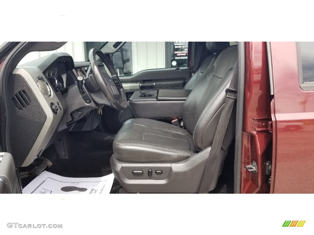 2011 F250 Super Duty Lariat Crew Cab 4x4 - Golden Bronze Metallic / Black Two Tone Leather photo #14