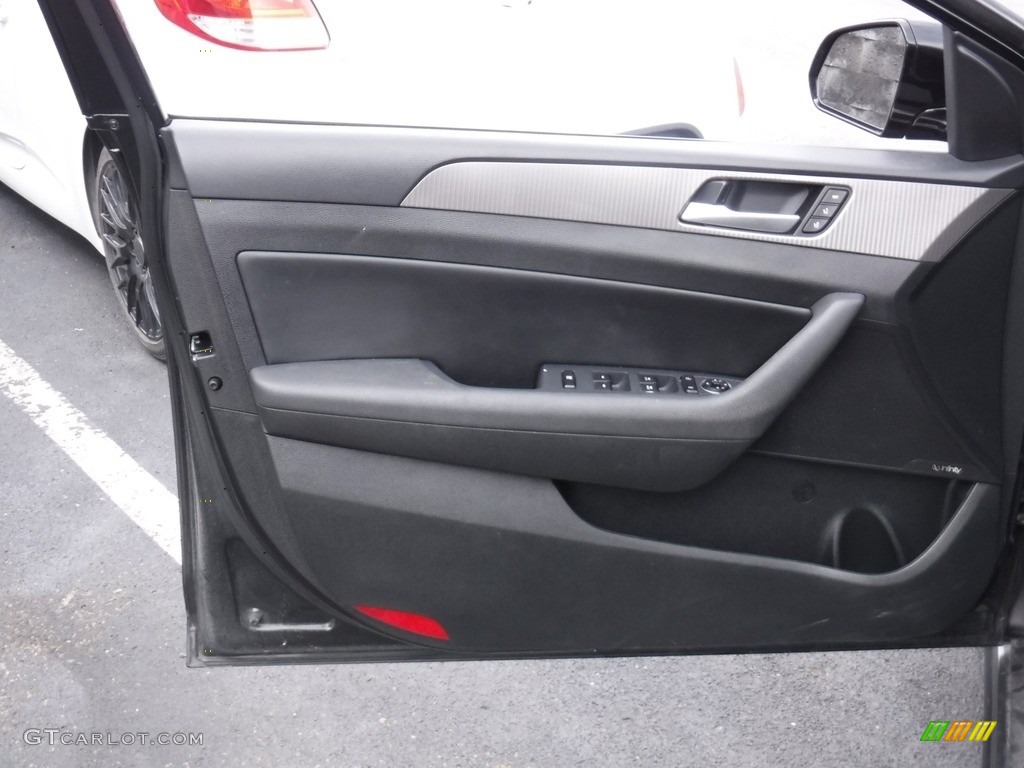 2018 Hyundai Sonata Limited 2.0T Black Door Panel Photo #141463605