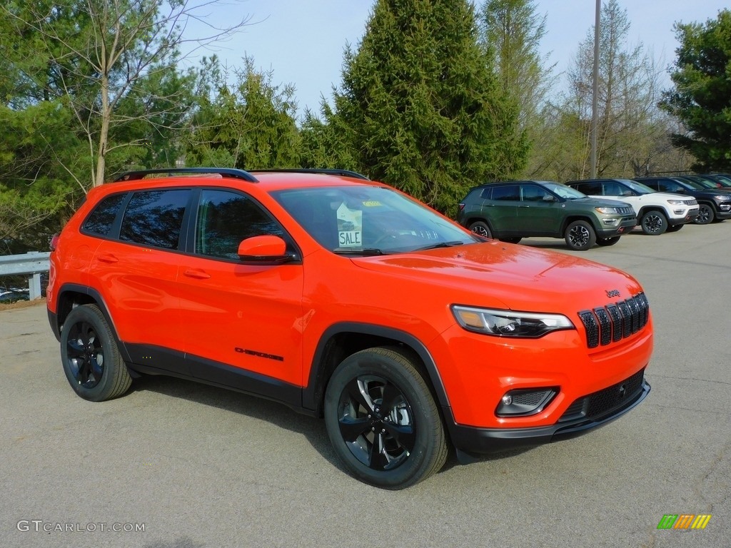 Spitfire Orange 2021 Jeep Cherokee Latitude 4x4 Exterior Photo #141463679