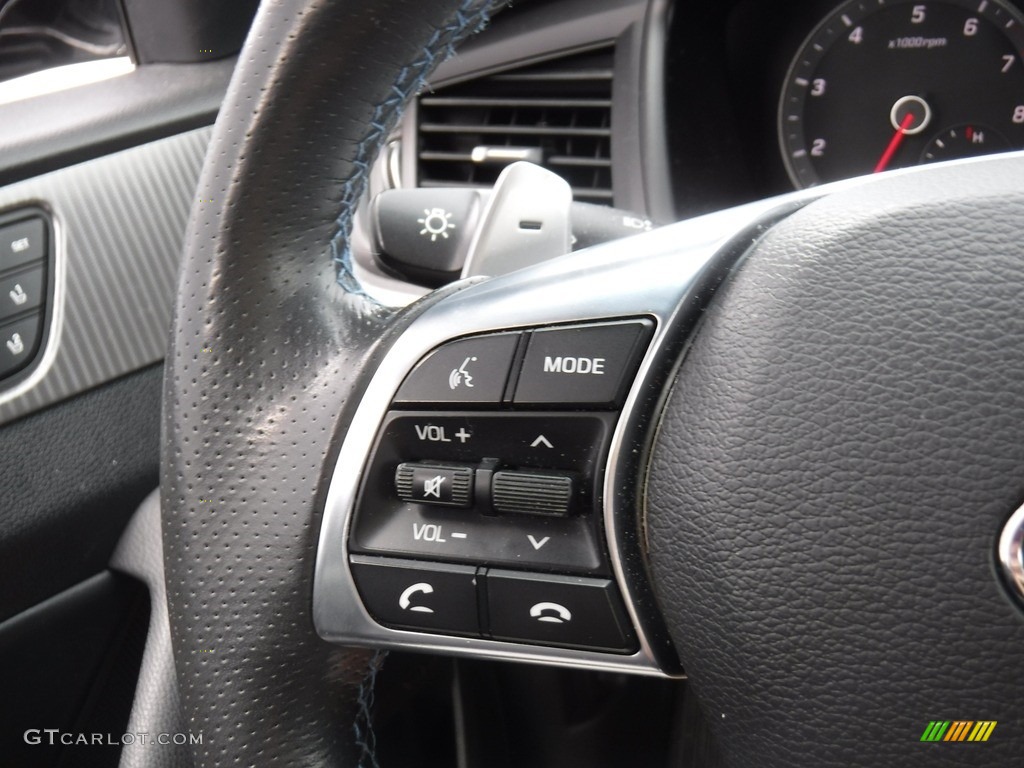 2018 Hyundai Sonata Limited 2.0T Black Steering Wheel Photo #141463808