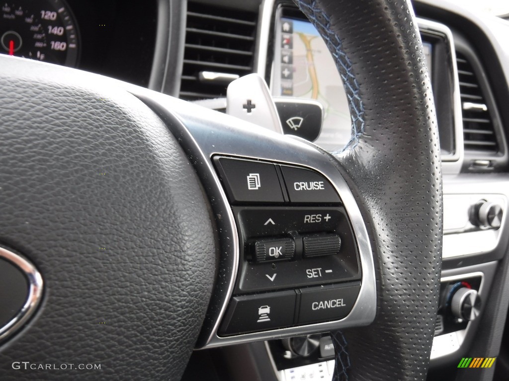 2018 Hyundai Sonata Limited 2.0T Black Steering Wheel Photo #141463835