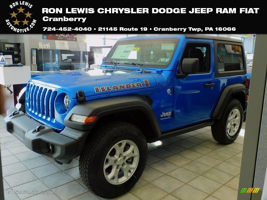 Hydro Blue Pearl Jeep Wrangler