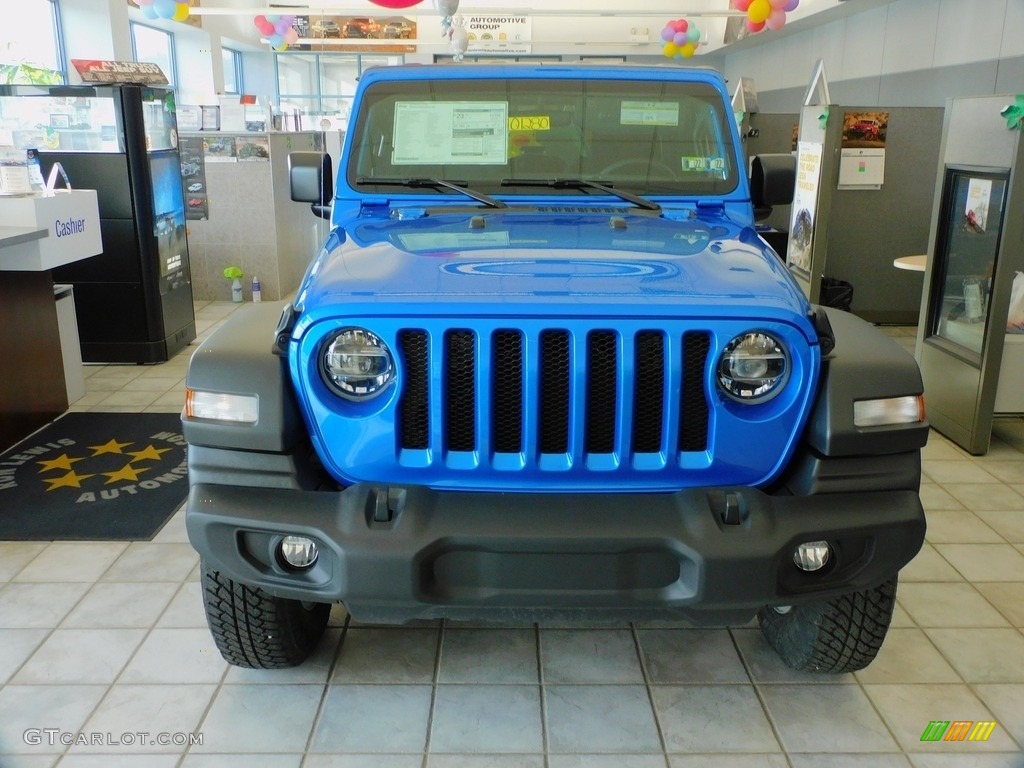 2021 Wrangler Islander 4x4 - Hydro Blue Pearl / Black photo #2