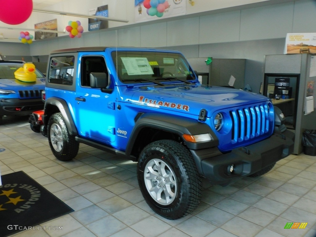 Hydro Blue Pearl 2021 Jeep Wrangler Islander 4x4 Exterior Photo #141465062