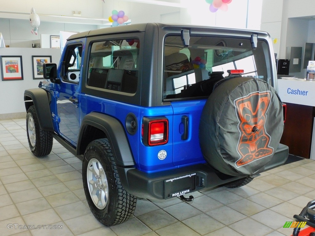 2021 Wrangler Islander 4x4 - Hydro Blue Pearl / Black photo #8