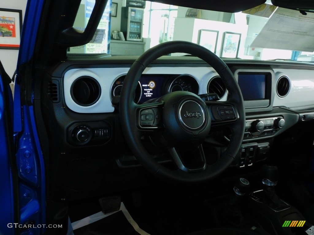 2021 Wrangler Islander 4x4 - Hydro Blue Pearl / Black photo #12