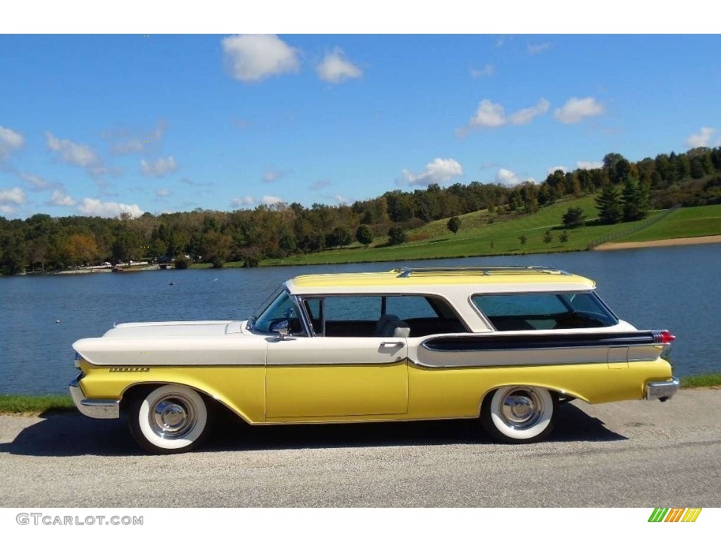Mayfair Yellow 1958 Mercury Commuter 2 Door Station Wagon Exterior Photo #141465374