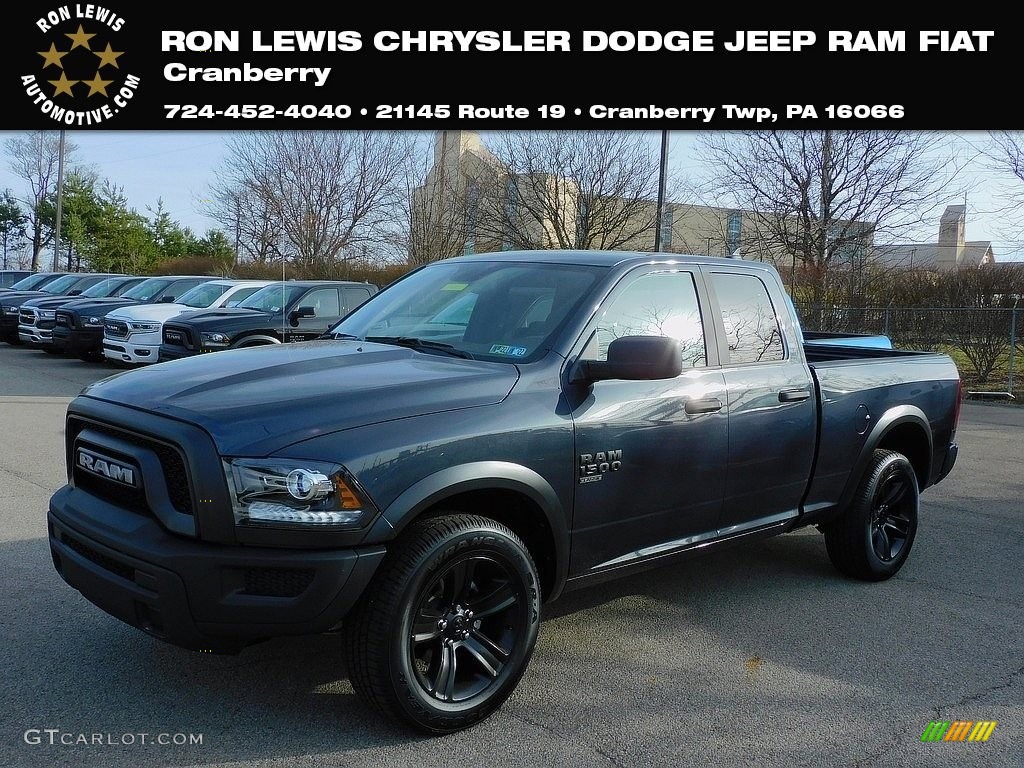 2021 1500 Classic Quad Cab 4x4 - Maximum Steel Metallic / Black photo #1