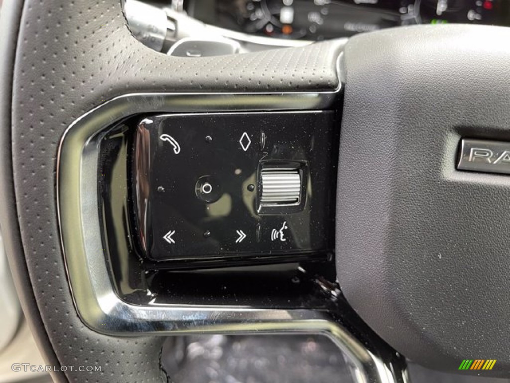 2021 Land Rover Range Rover Evoque S R-Dynamic Ebony Steering Wheel Photo #141466466