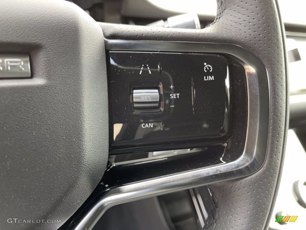 2021 Land Rover Range Rover Evoque S R-Dynamic Ebony Steering Wheel Photo #141466490
