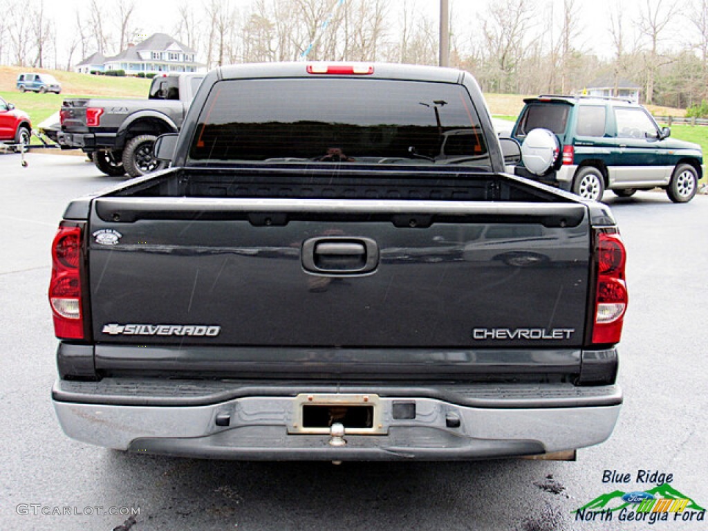 2005 Silverado 1500 LS Regular Cab 4x4 - Dark Gray Metallic / Dark Charcoal photo #5