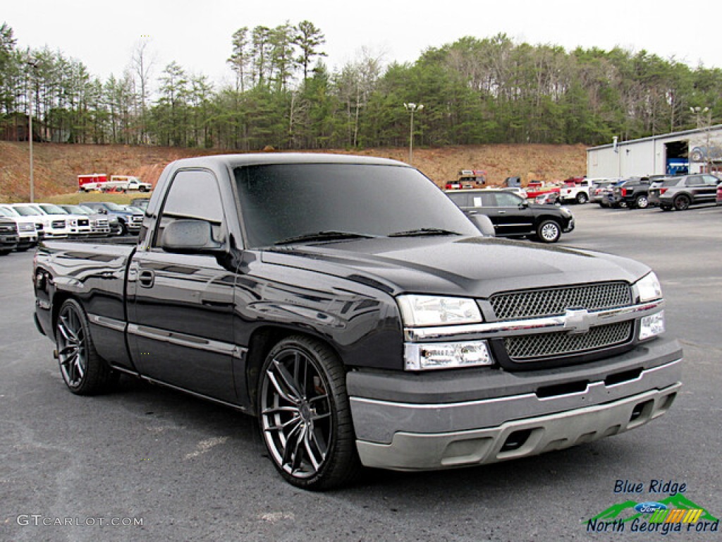 2005 Silverado 1500 LS Regular Cab 4x4 - Dark Gray Metallic / Dark Charcoal photo #8