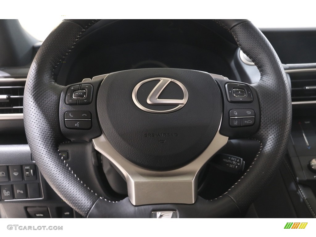 2018 Lexus RC 300 F Sport AWD Black Steering Wheel Photo #141466940