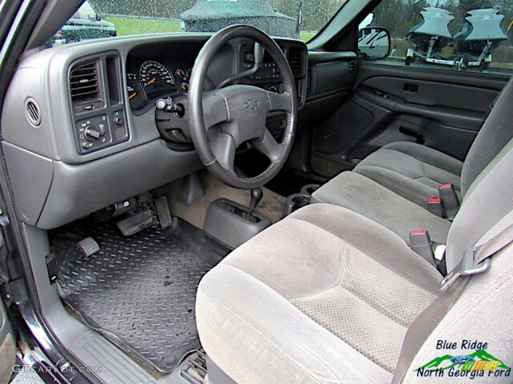 2005 Silverado 1500 LS Regular Cab 4x4 - Dark Gray Metallic / Dark Charcoal photo #12