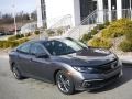 2019 Modern Steel Metallic Honda Civic EX Sedan  photo #1