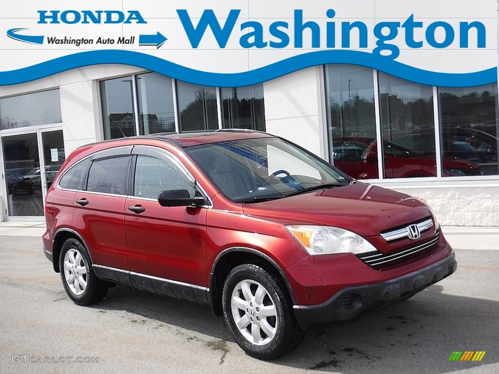 2007 CR-V EX 4WD - Tango Red Pearl / Gray photo #1