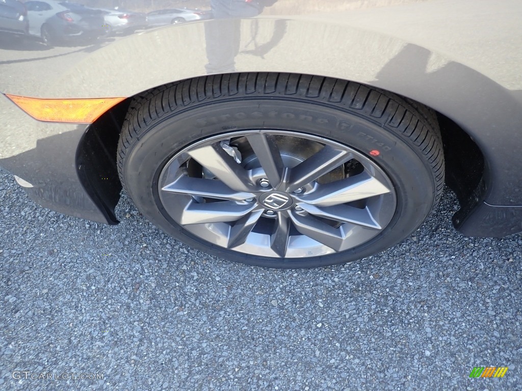 2021 Civic EX Sedan - Modern Steel Metallic / Black photo #2