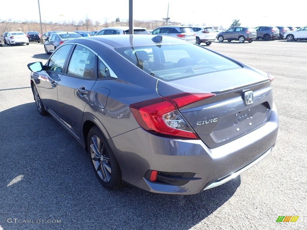 2021 Civic EX Sedan - Modern Steel Metallic / Black photo #3
