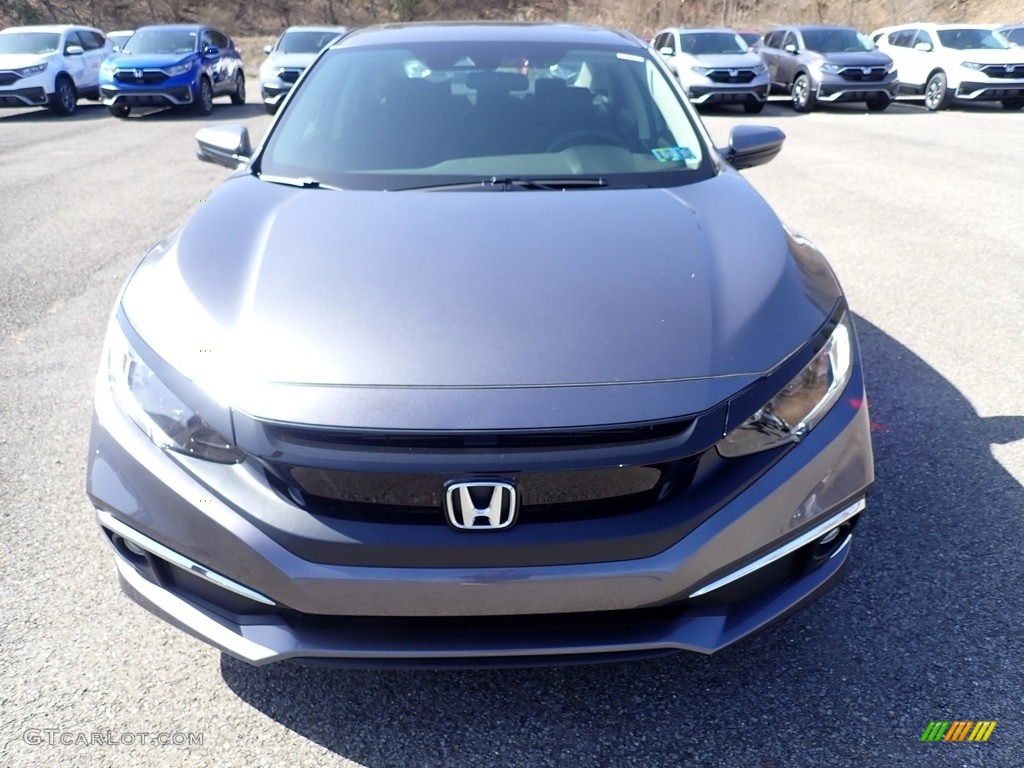 2021 Civic EX Sedan - Modern Steel Metallic / Black photo #7