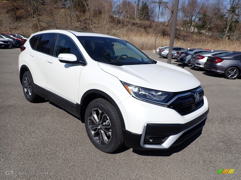 2021 CR-V EX AWD - Platinum White Pearl / Black photo #5