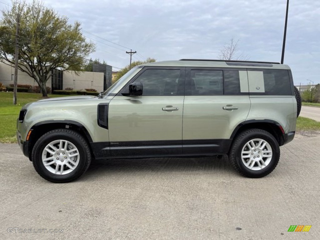 Pangea Green Metallic 2021 Land Rover Defender 110 X-Dynamic HSE Exterior Photo #141469031