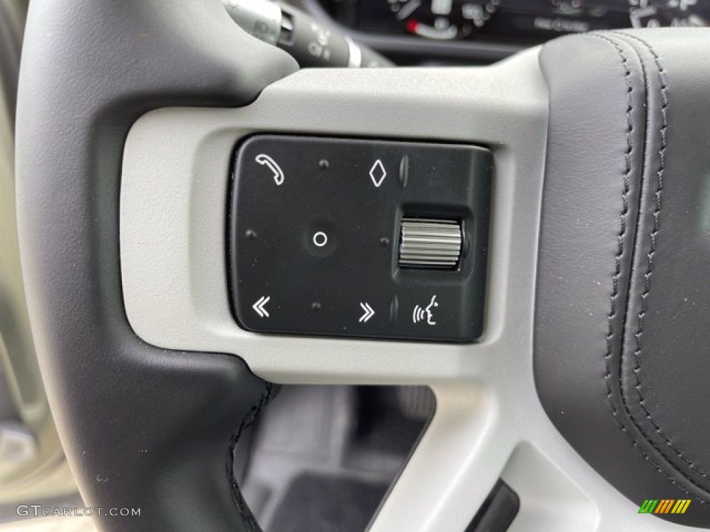 2021 Land Rover Defender 110 X-Dynamic HSE Khaki Steering Wheel Photo #141469272