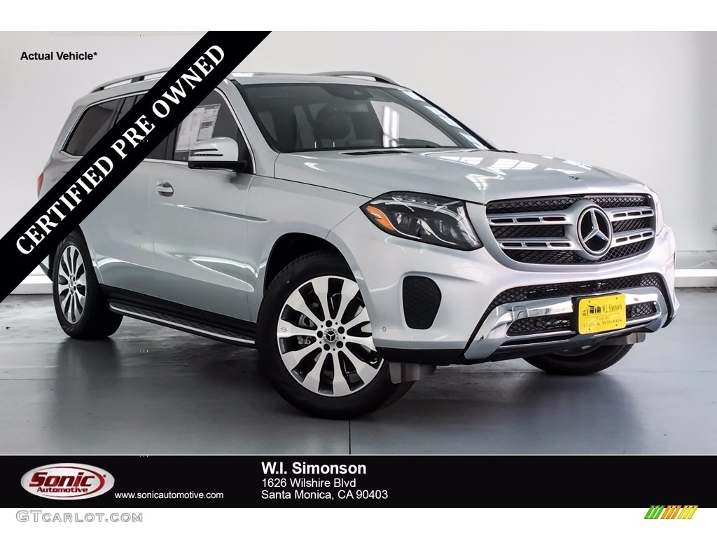 2019 GLS 450 4Matic - Iridium Silver Metallic / Black photo #1