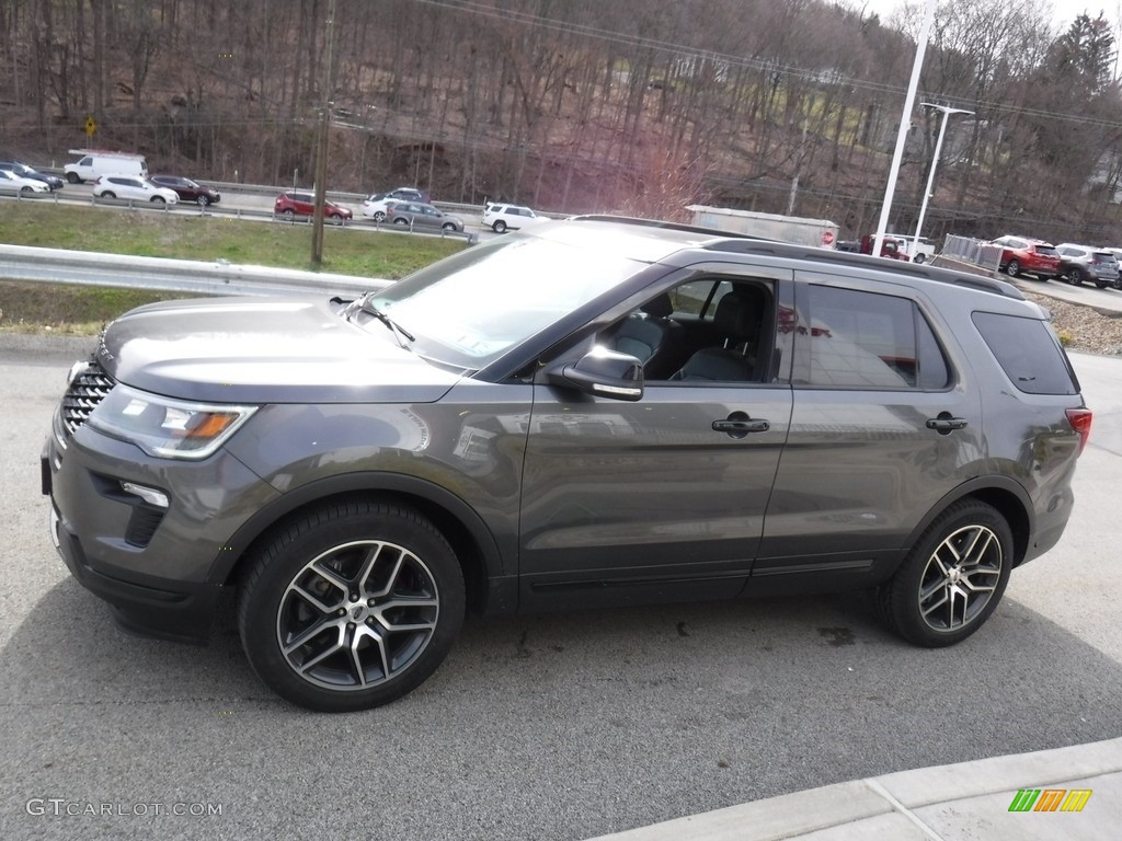2018 Explorer Sport 4WD - Magnetic Metallic / Ebony Black photo #13
